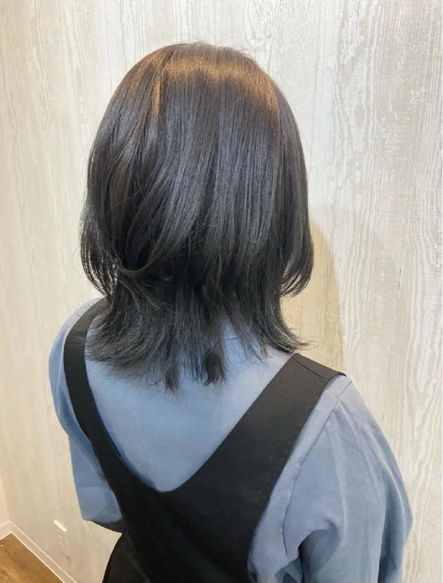 ミディアム カット ヘアカラー トリートメント 横川 昇吾のヘアスタイル