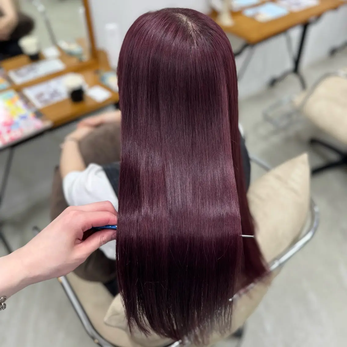 ロング カラー カット ヘアカラー トリートメント 田島拓海 ボブカットのヘアスタイル
