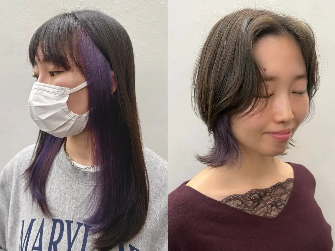 セミロング カラー 似合わせレイヤー/ ケアパーマ/高倉のヘアスタイル