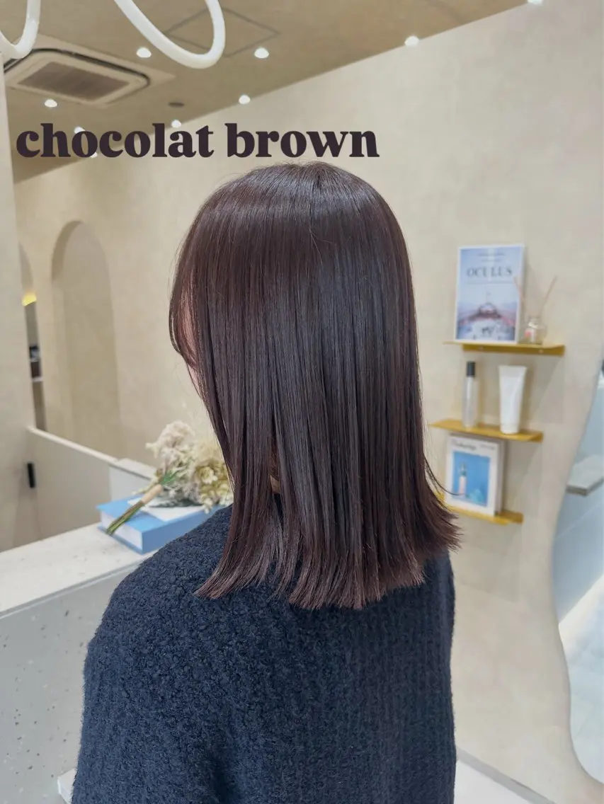 ミディアム カット ヘアカラー トリートメント 艶カラー✨ ʜɪʀᴀʀɪのヘアスタイル
