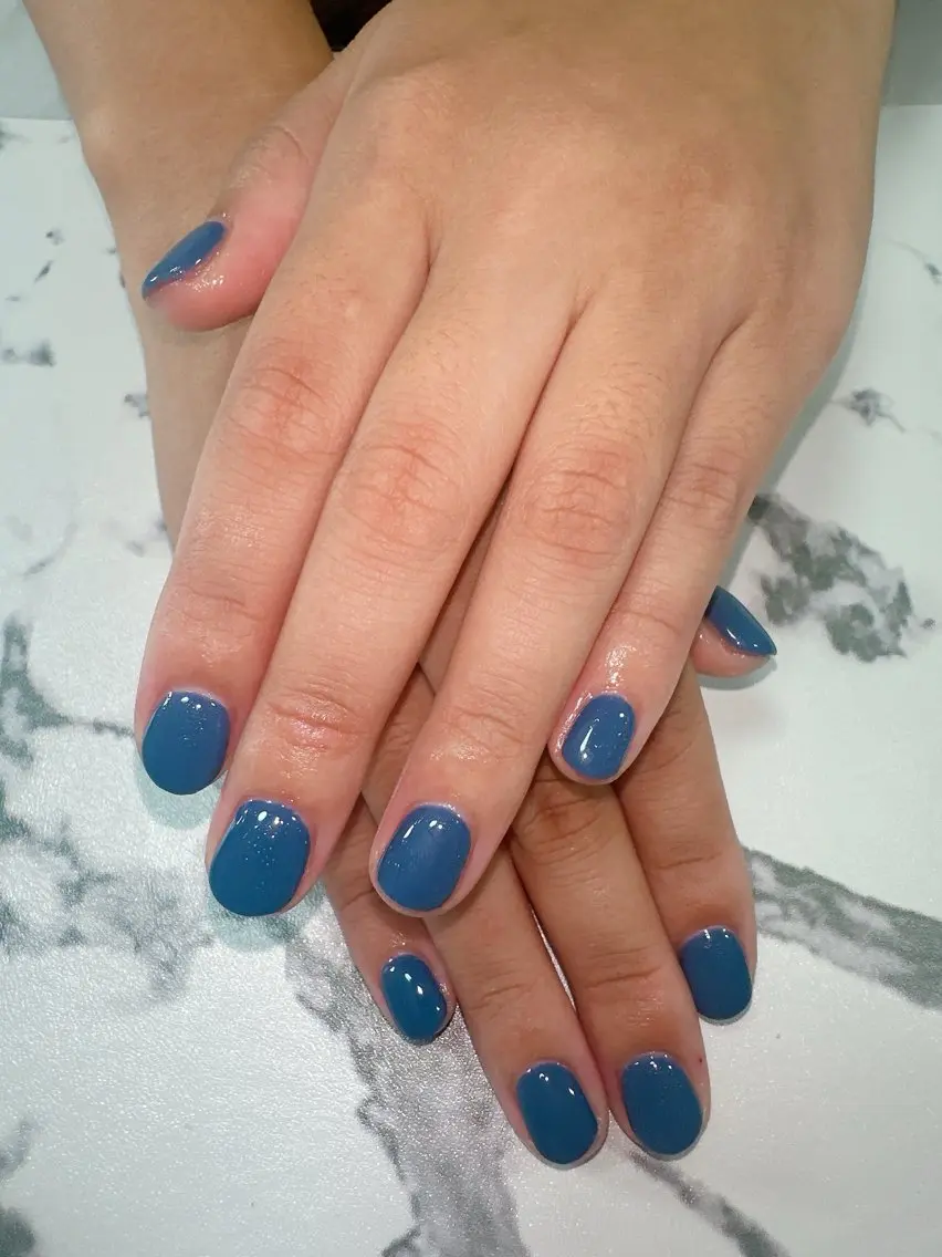 ネイル ブルー 夏ネイル ハンドネイル nicoto Harukiのネイルデザイン
