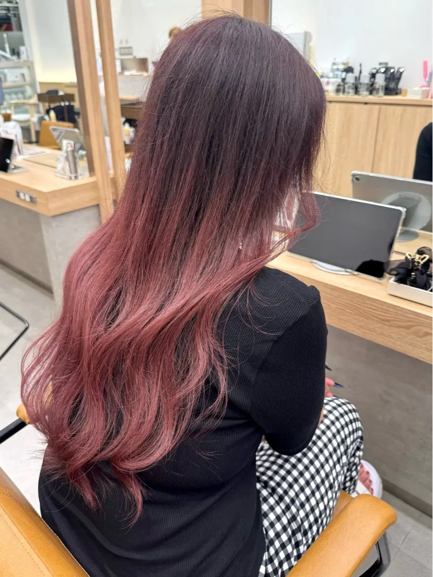 ロング カラー グラデーションカラー ヘアカラー けー すけのヘアスタイル