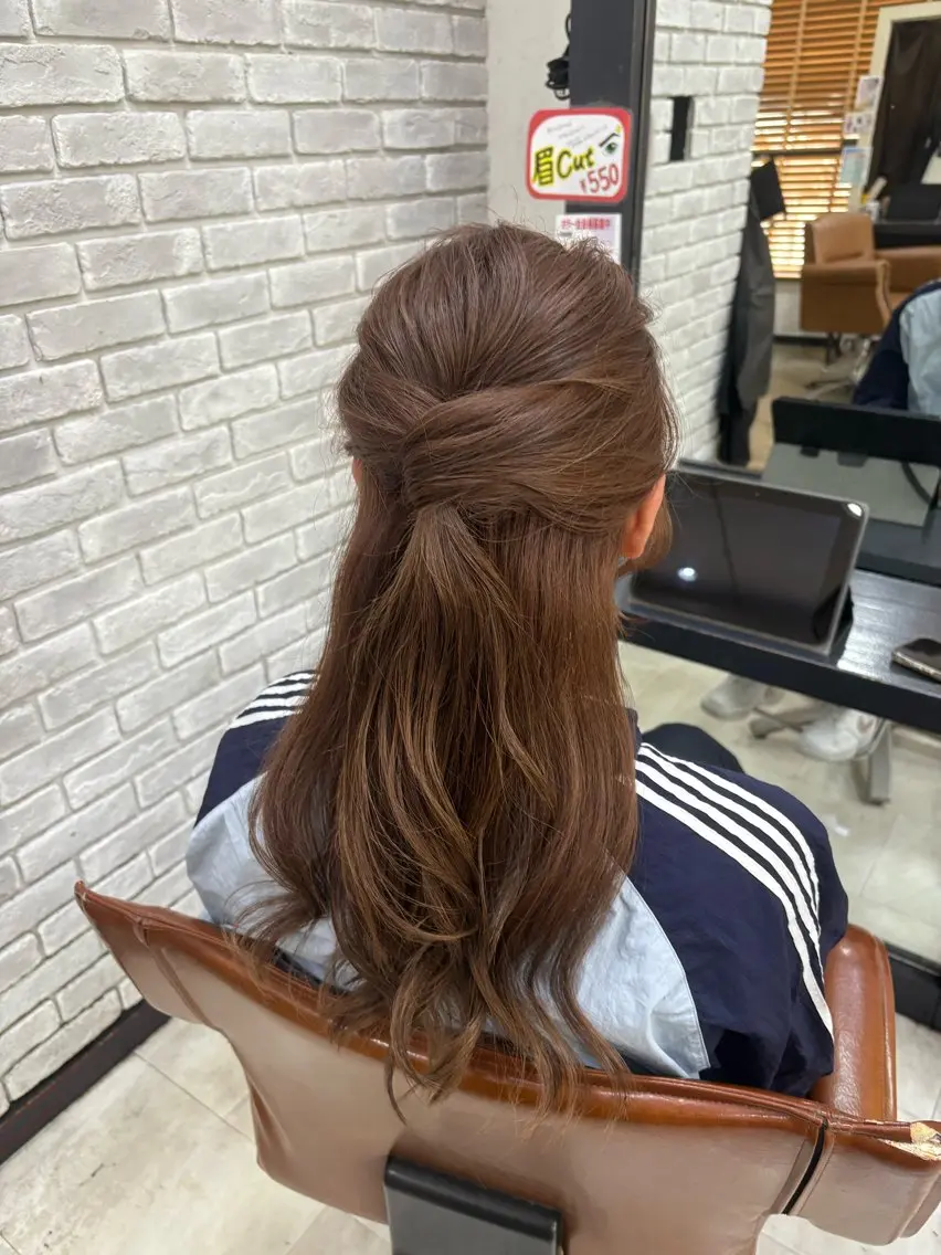 ロング カラー ベージュカラー ヘーゼル 浦﨑 笑美里のその他イメージ
