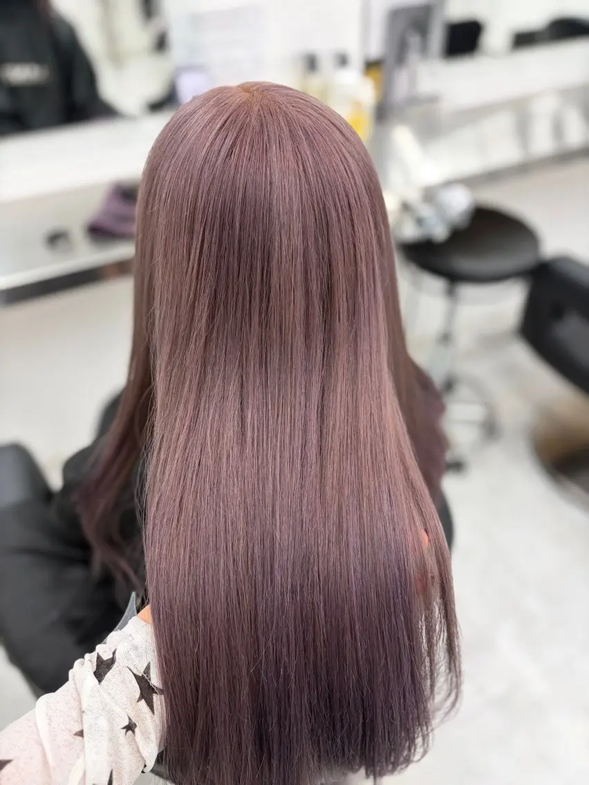 ロング ヘアカラー ヘアセット 艶髪ハイトーンカラー 渋谷🎀ririkaのヘアスタイル