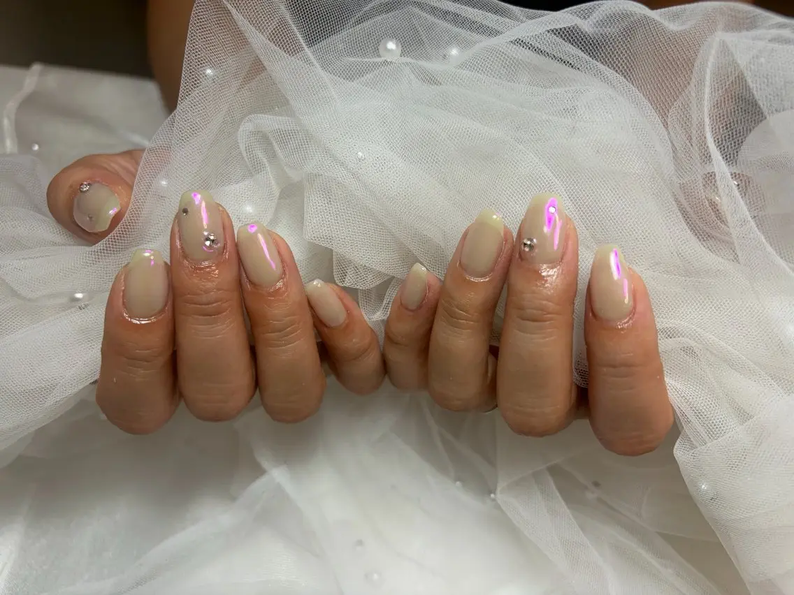 ネイル シンプルネイル 💎【IRY】💎 Tsukiのネイルデザイン