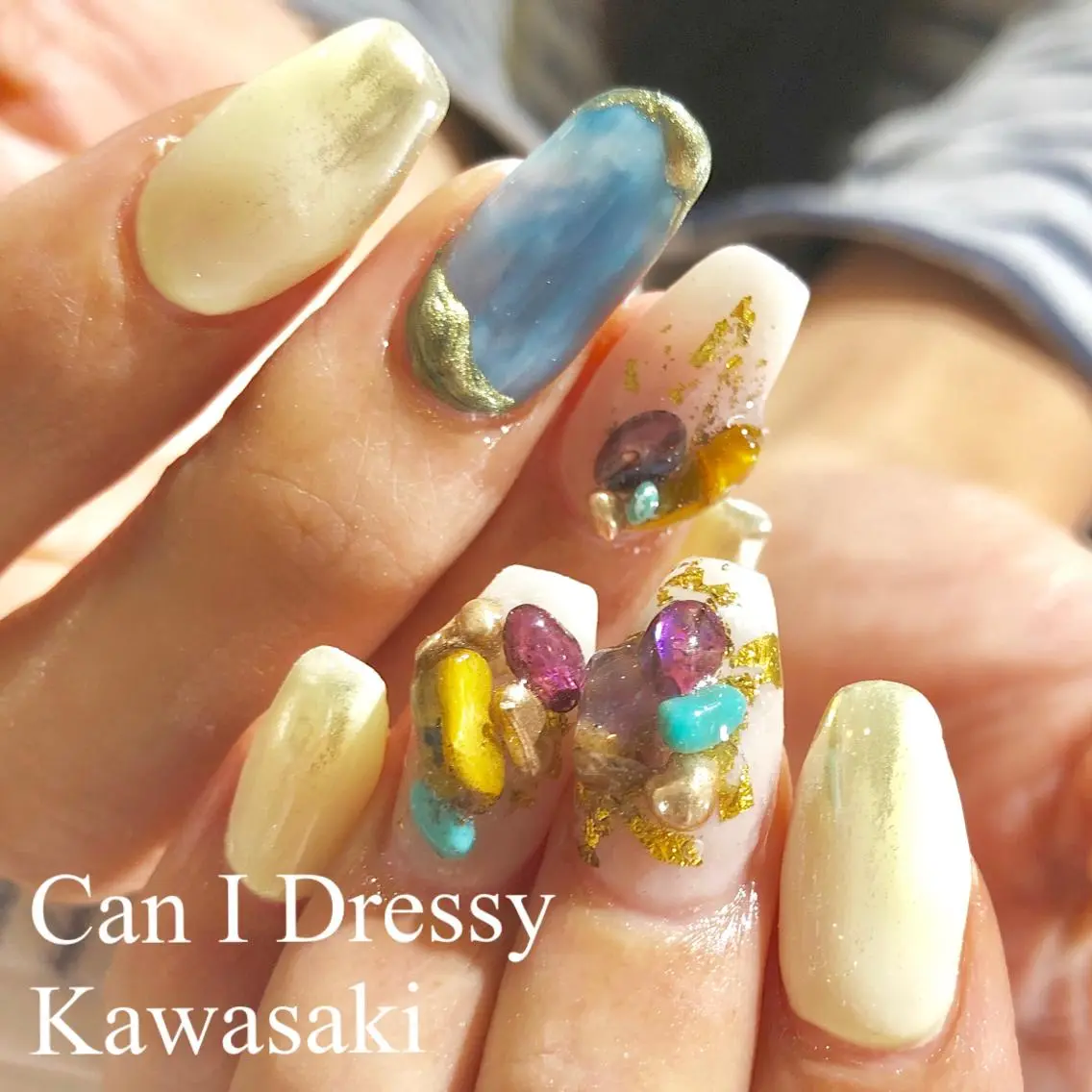 ネイル 持ち込み ハンドネイル Can I 川崎店 三島 久美子のネイルデザイン