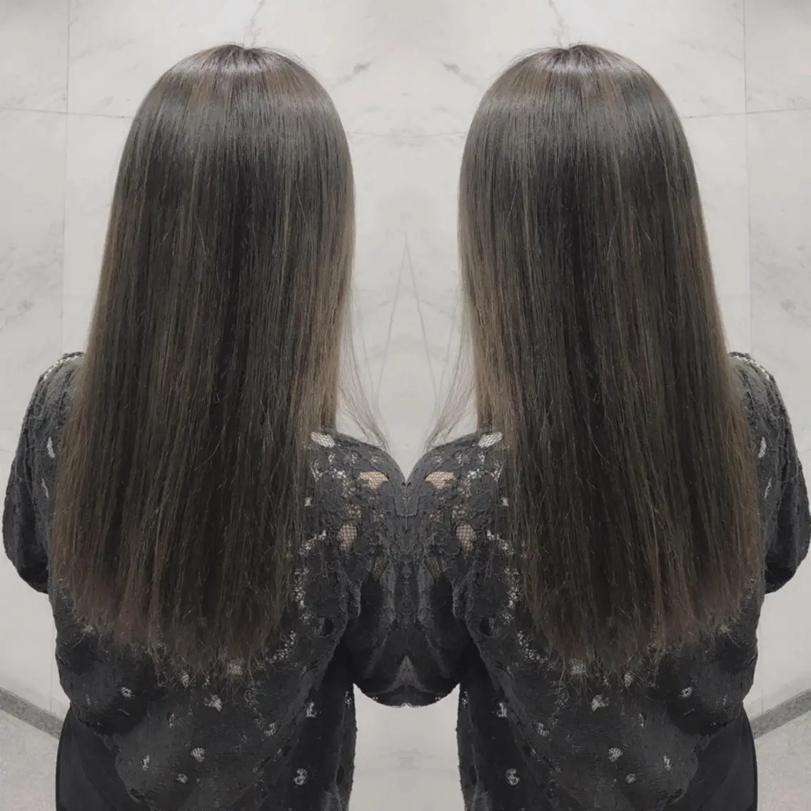 ロング ヘアカラー 重政 和樹のヘアスタイル