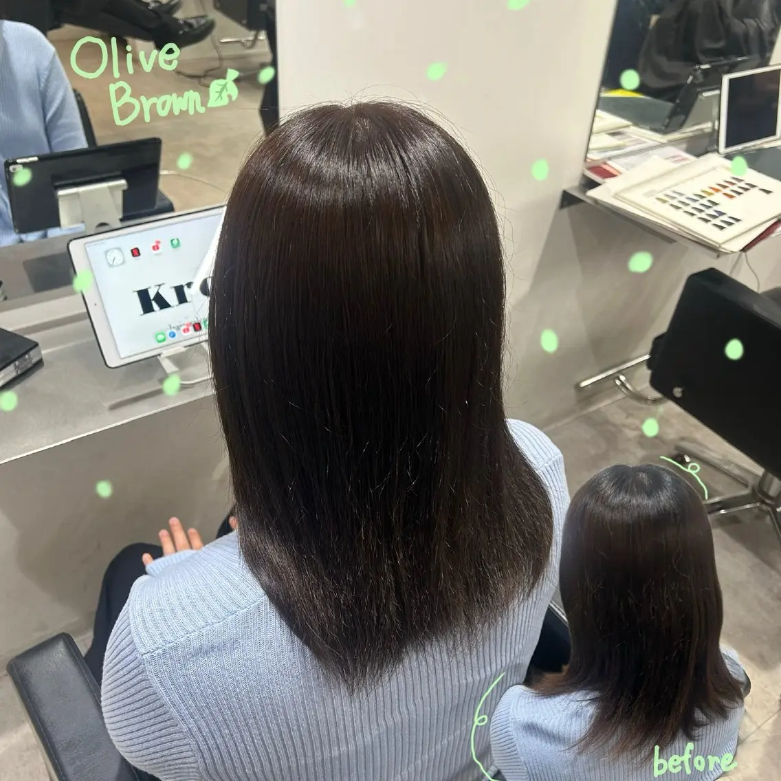 ミディアム ヘアカラー AKANE✩.*˚ Kroのヘアスタイル