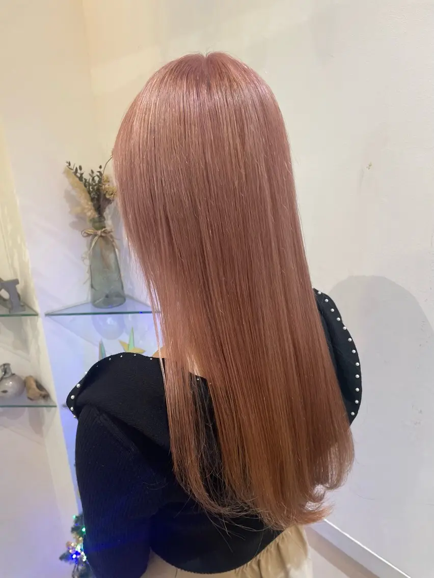 ロング カラー ヘアカラー トリートメント 髪質改善カラー🤍 エクステ✨君島由実子のヘアスタイル