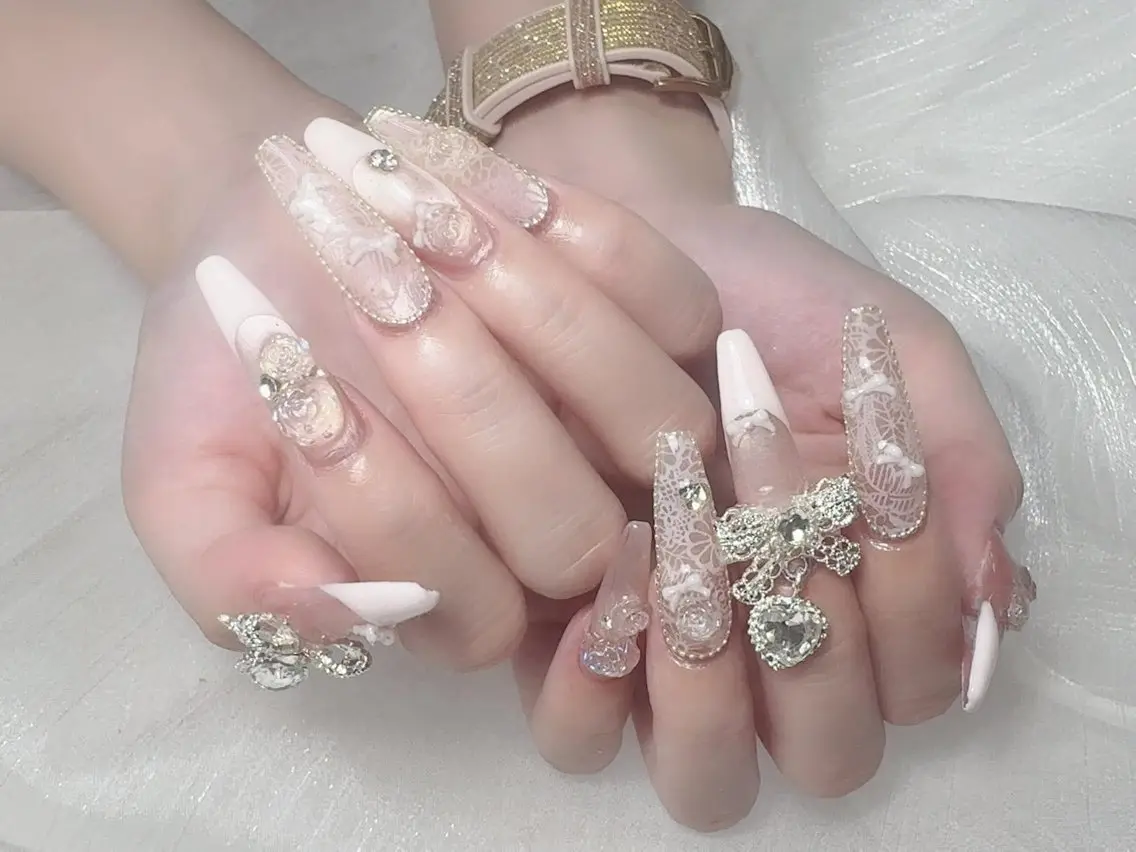 ネイル フレンチネイル 韓国ネイル 水色 マグネットネイル ニュアンスネイル ハンドネイル Hana Rose Nailのネイルデザイン