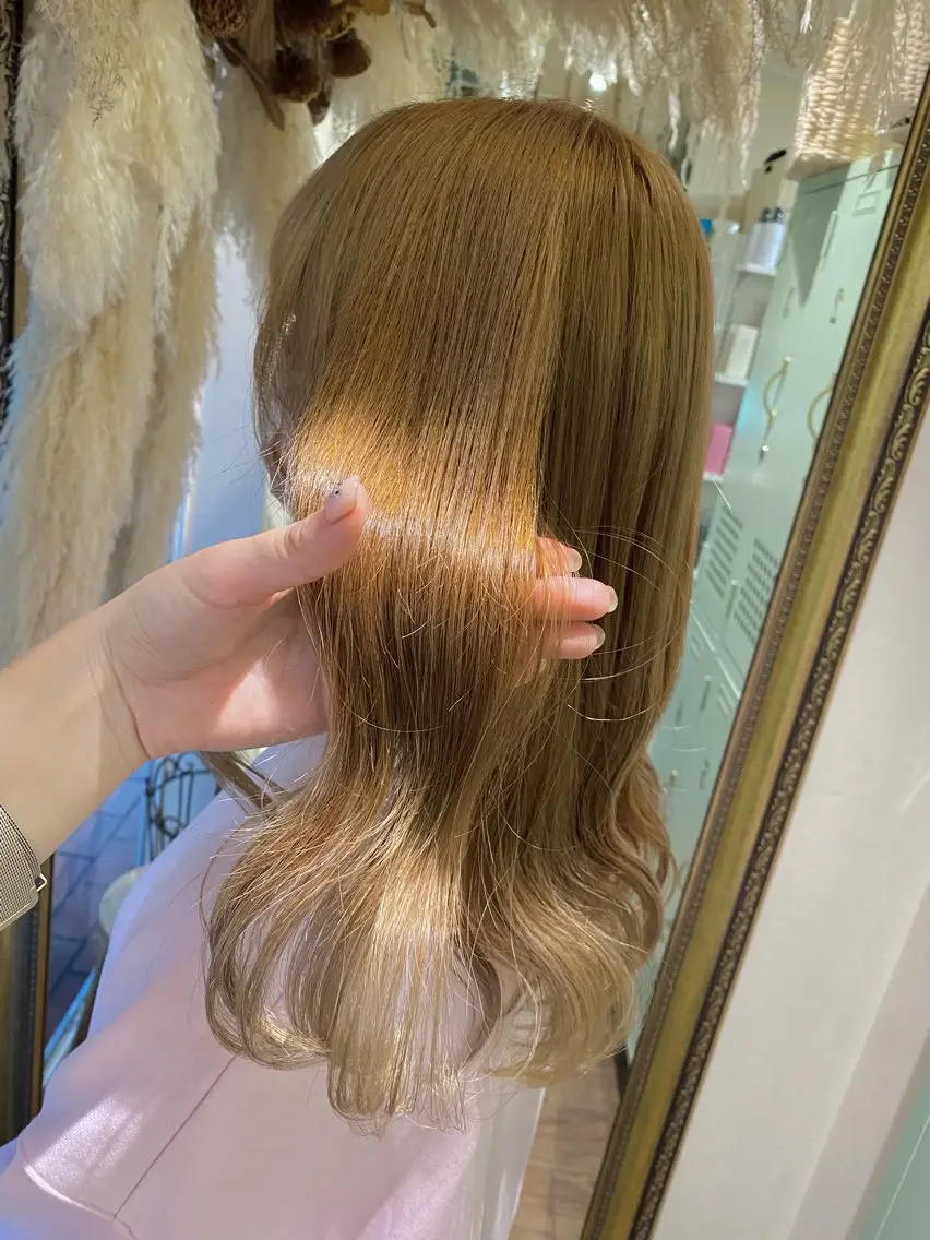 ロング カラー ヘアカラー 透明感カラー/韓国 ヘア🩶yuri🩵のヘアスタイル