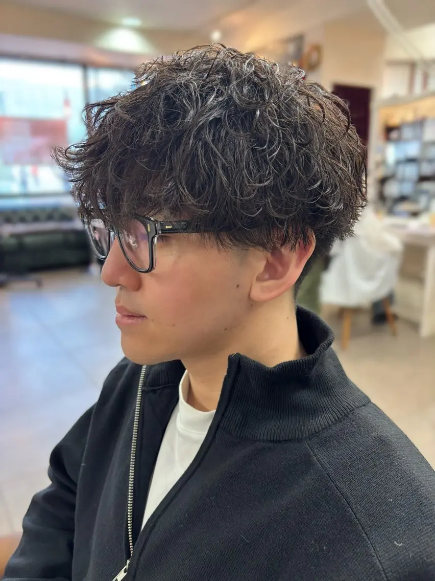 パーマ メンズ カット パーマ 松戸で大人メンズ パーマ　Futabaのヘアスタイル