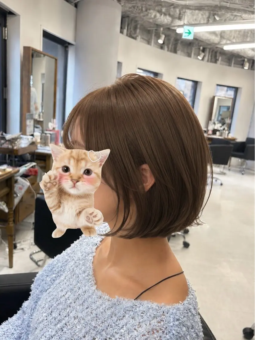 ミディアム カラー カット ヘアカラー トリートメント NAMI/似合わせ/ ハイトーン/レイヤーのヘアスタイル