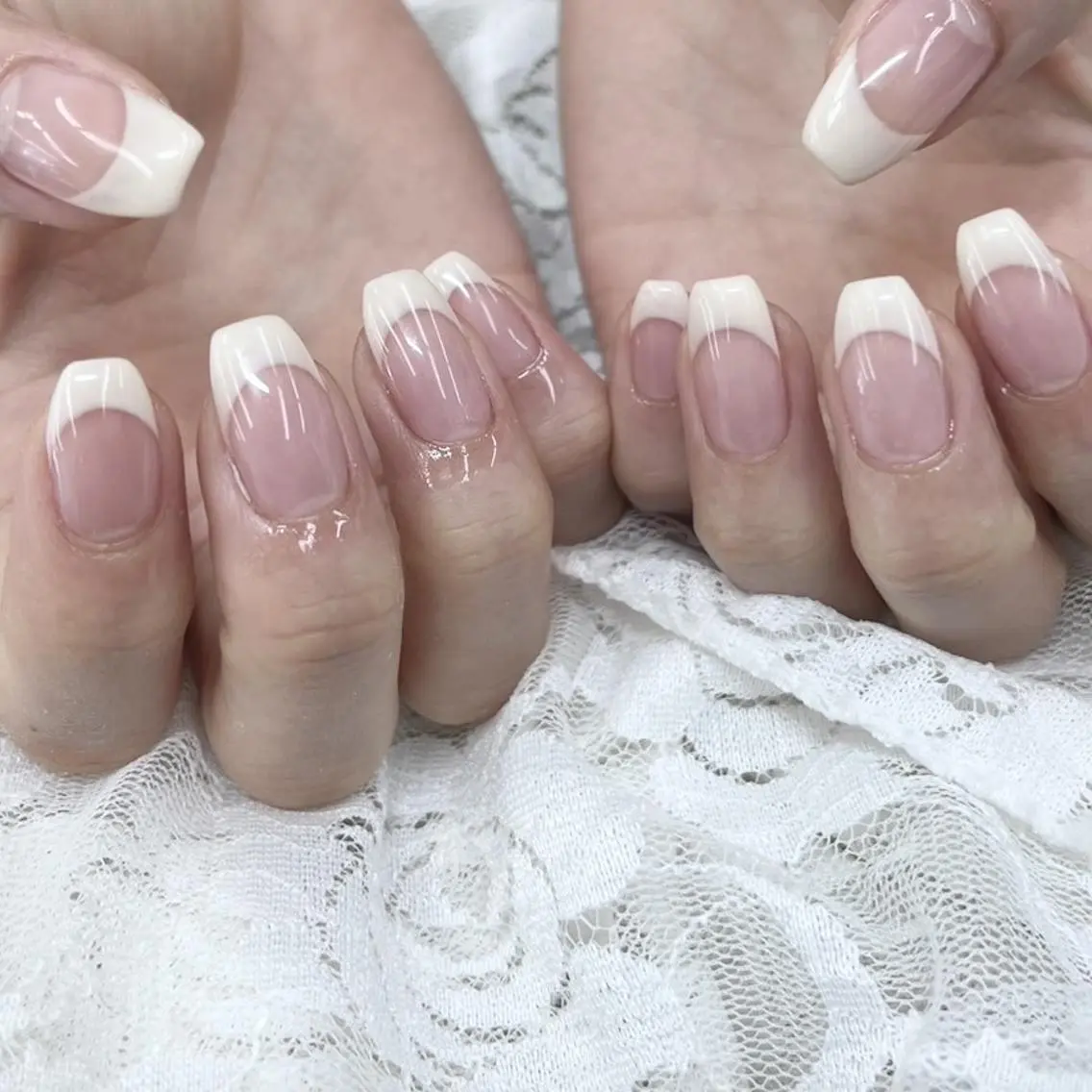 ジェルオフ無し★ハンド フレンチネイル!の写真