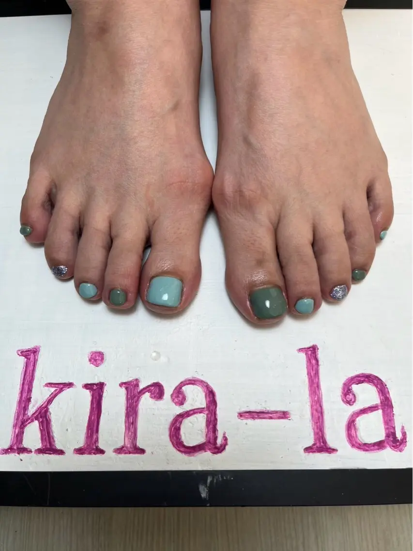 ネイル ラメ(グリッター) kira-la キララ･:*..のネイルデザイン