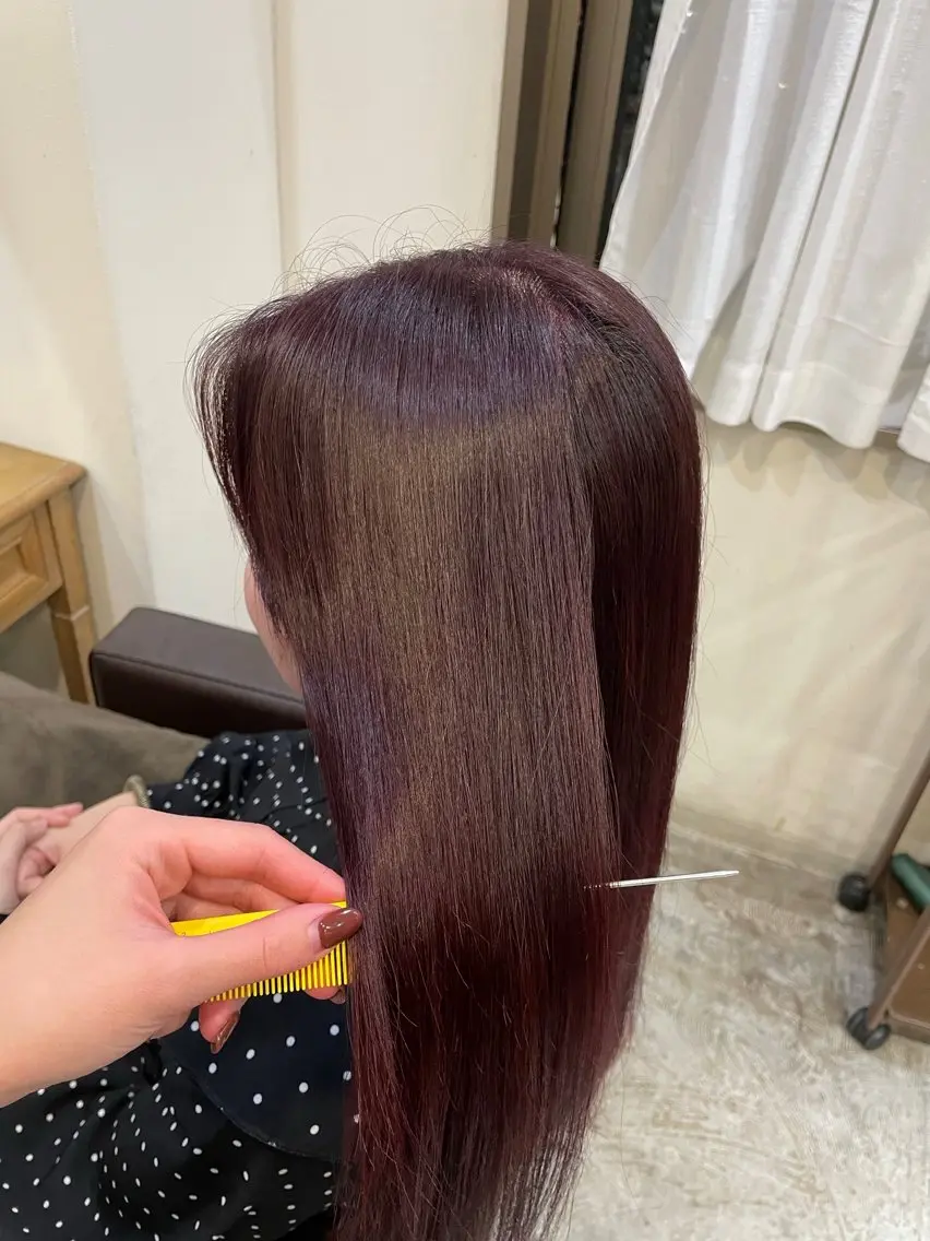 ミディアム カラー 髪質改善矯正特化 🇰🇷amiruのヘアスタイル