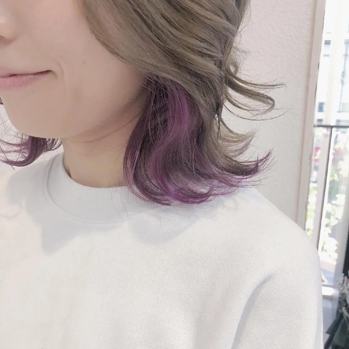 ミディアム カラー ヘアアレンジ 透明感/レイヤー 🇰🇷tomonaのヘアスタイル