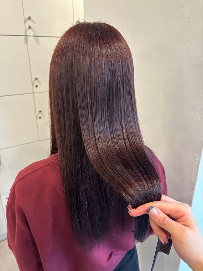 【👑人気No.1👑】似合わせカット+うるつやカラー+コアミートリートメント🦢🩵の写真