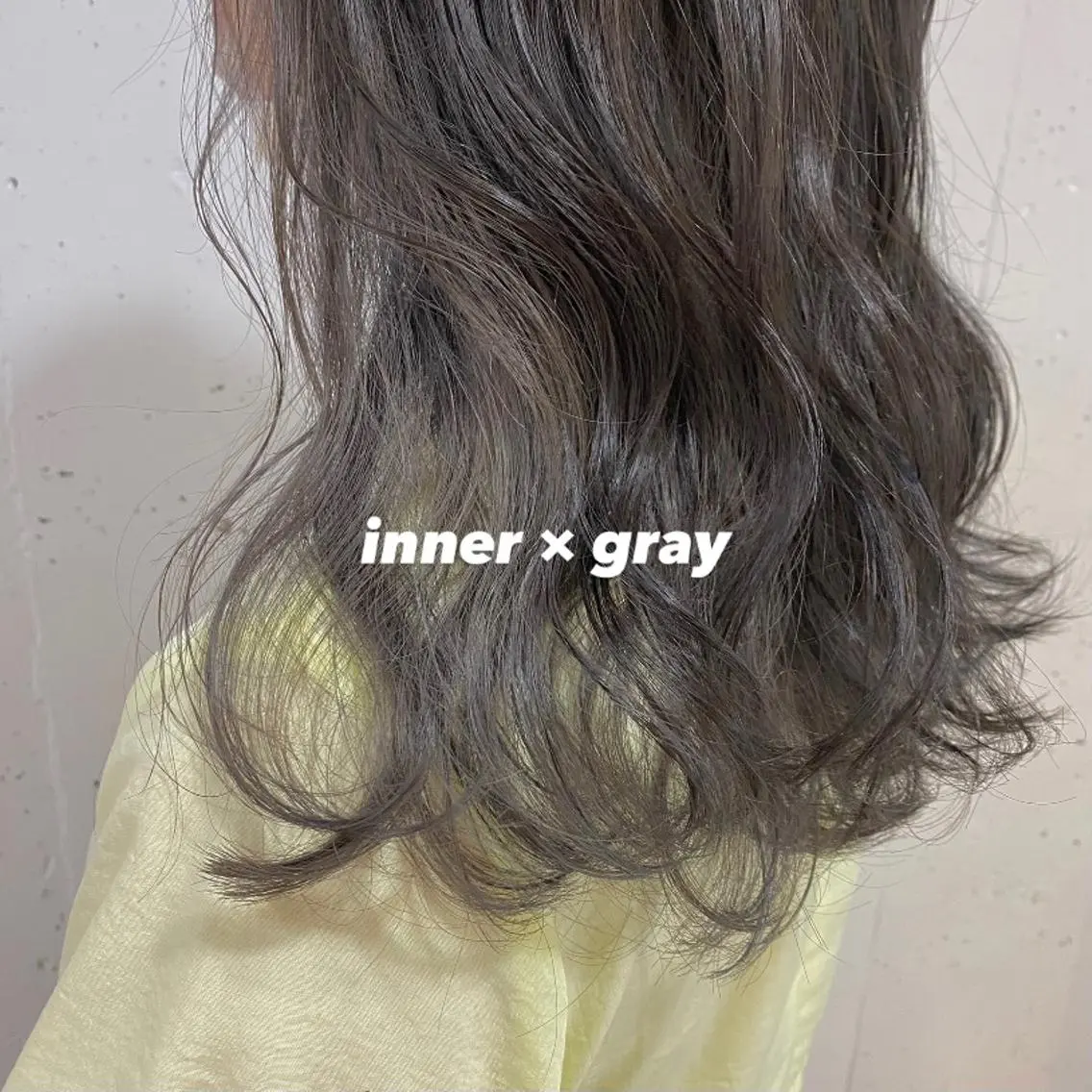 セミロング カラー ブリーチ ラベンダーカラー 安富 舞のヘアスタイル