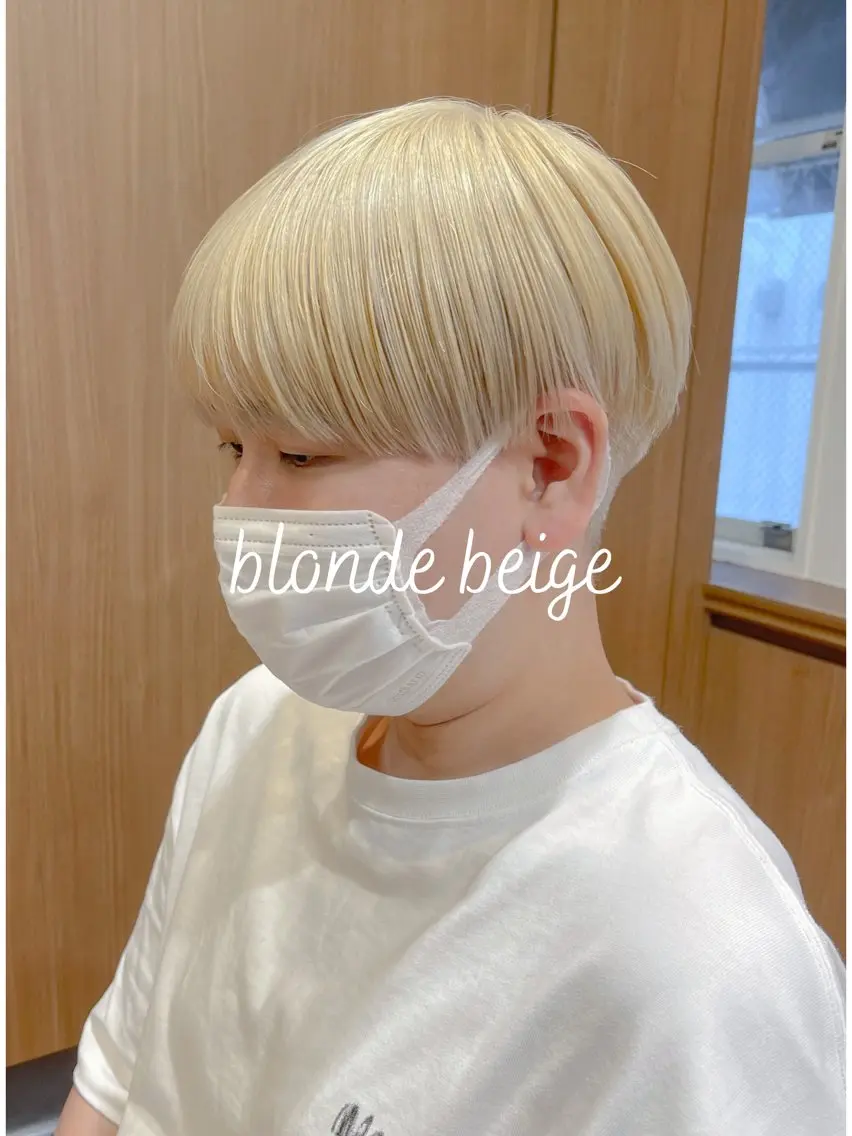ショート カラー パーマ ヘアアレンジ メンズ アイブロウ メンズブリーチ ベージュカラー ブリーチ ブロンド ブロンドベージュ 提案型カウンセリング が大好評✨鈴木瑛也のヘアスタイル