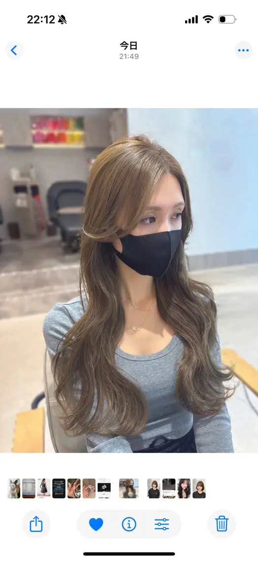 ロング カット ヘアカラー トリートメント 韓国風×髪質改善 ゆりのヘアスタイル