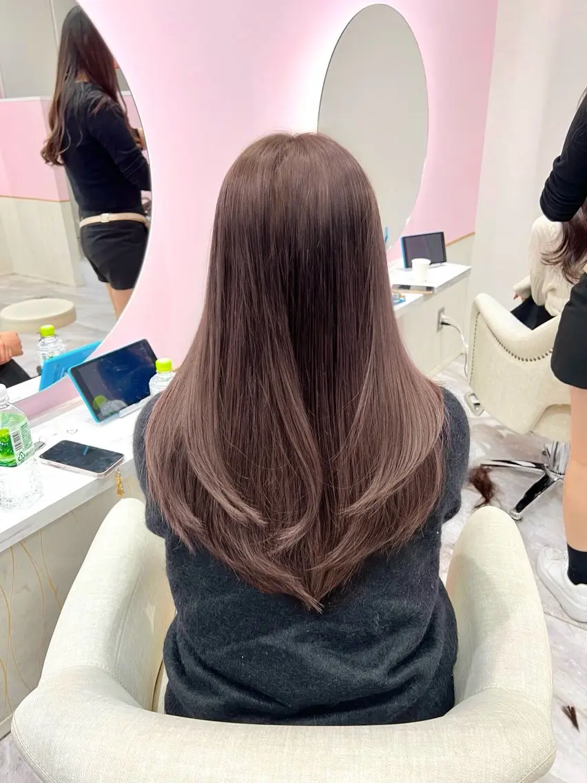 ロング 韓国/縮毛矯正/ カンタのヘアスタイル