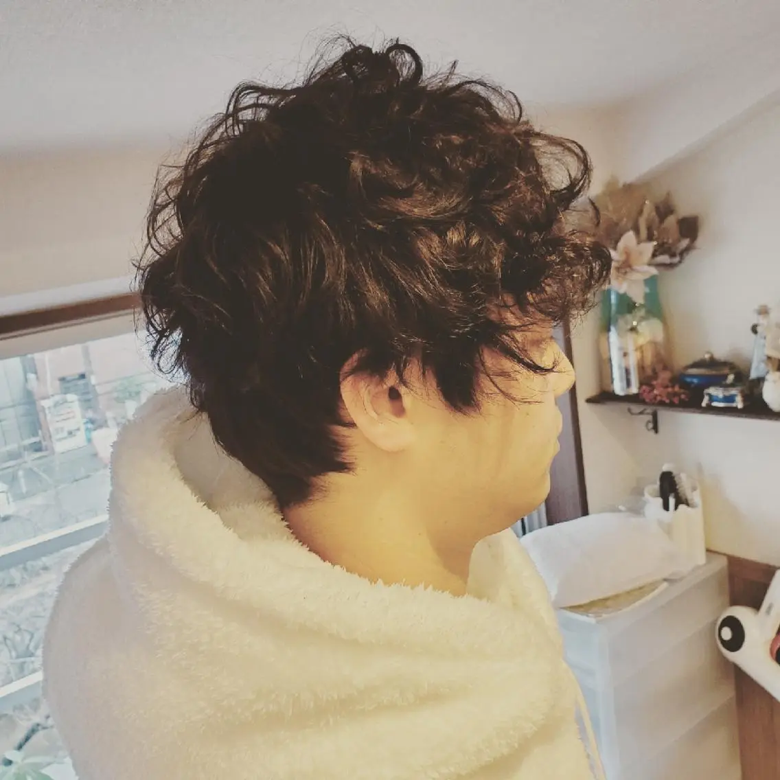 ショート カラー メンズ メンズパーマ アディクシーカラー 外国人風カラー トリートメント カット ヘアカラー トリートメント spa hair ark 富井直美のヘアスタイル