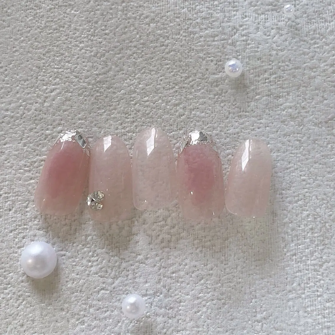 ネイル オーロラネイル フットネイル フレンチネイル ジェルネイル マグネットネイル ハンドネイル kiki nail &brow二子玉川のネイルデザイン