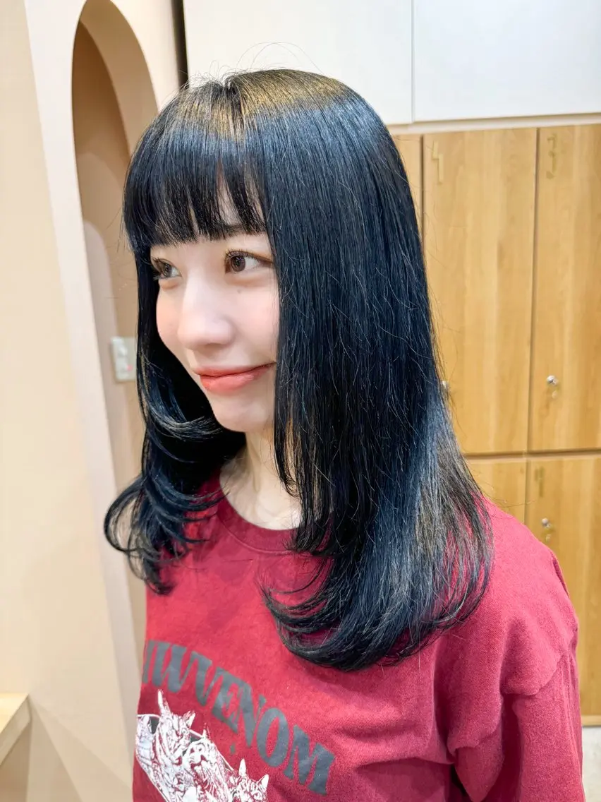 セミロング カラー 🫧髪質改善カラー 暖色カラー/桜🌸のヘアスタイル