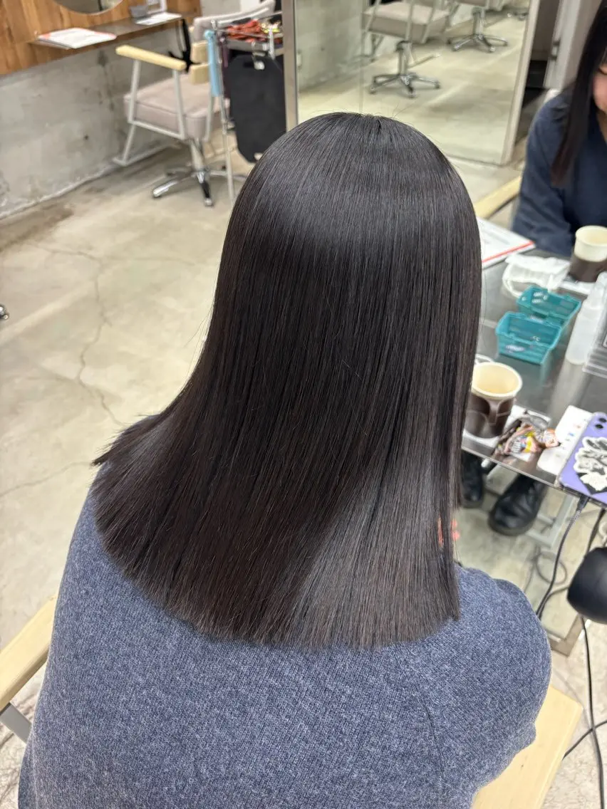 セミロング 縮毛矯正 モテ♡hair 🎠🫧ERIのヘアスタイル