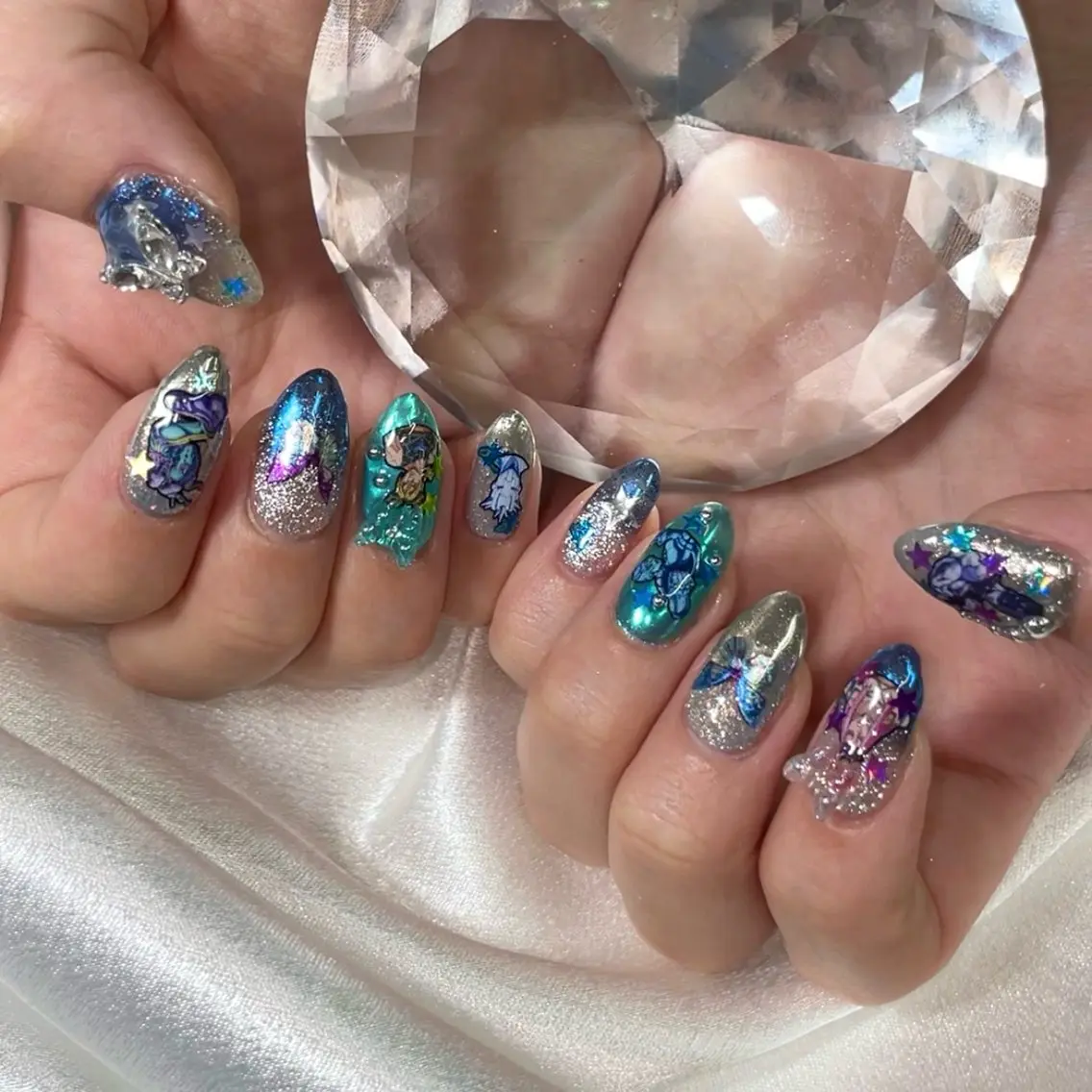 ネイル 持ち込み ハンドネイル Riran ᨳ⁺˳⋆.MIUのネイルデザイン