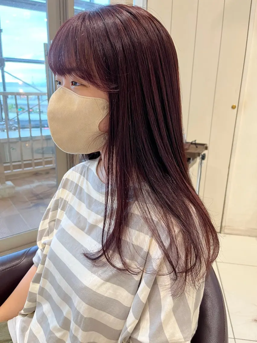 ちぐさ/暖色/ ワンカラー🤍のヘアスタイル