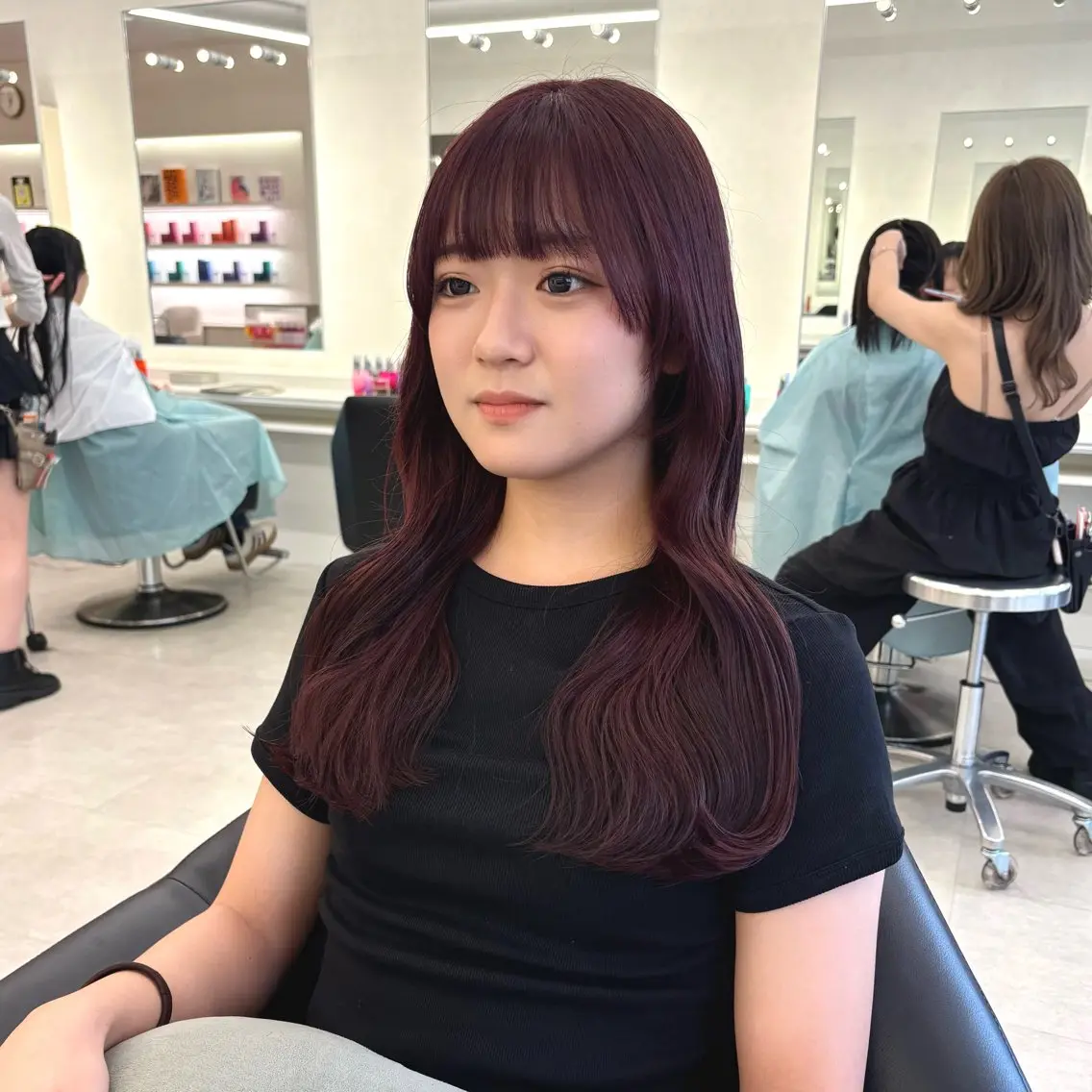 ロング カラー ヘアカラー ParveMix 楠本結菜💟のヘアスタイル