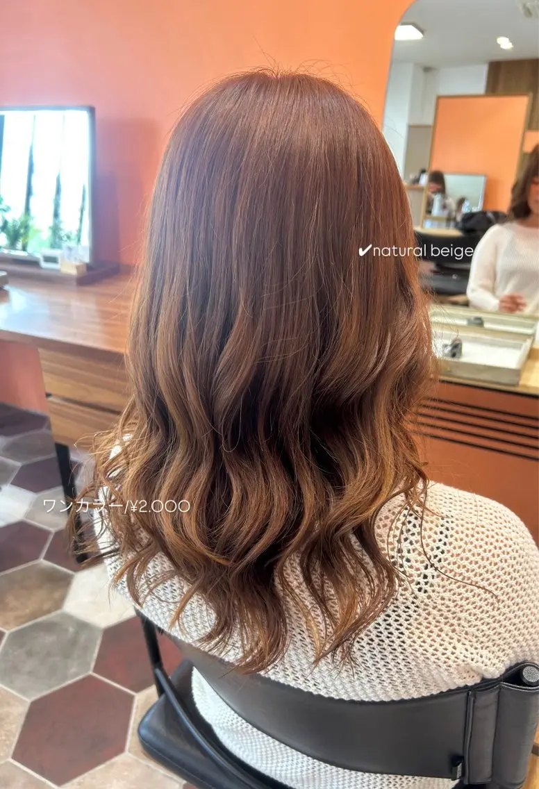 セミロング カラー ヘアカラー 佐藤光華/JANU /カラーモデルのヘアスタイル