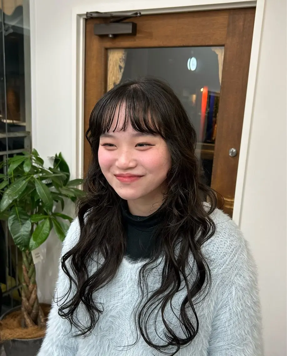 ロング カラー ヘアカラー 木藤 優杏のヘアスタイル