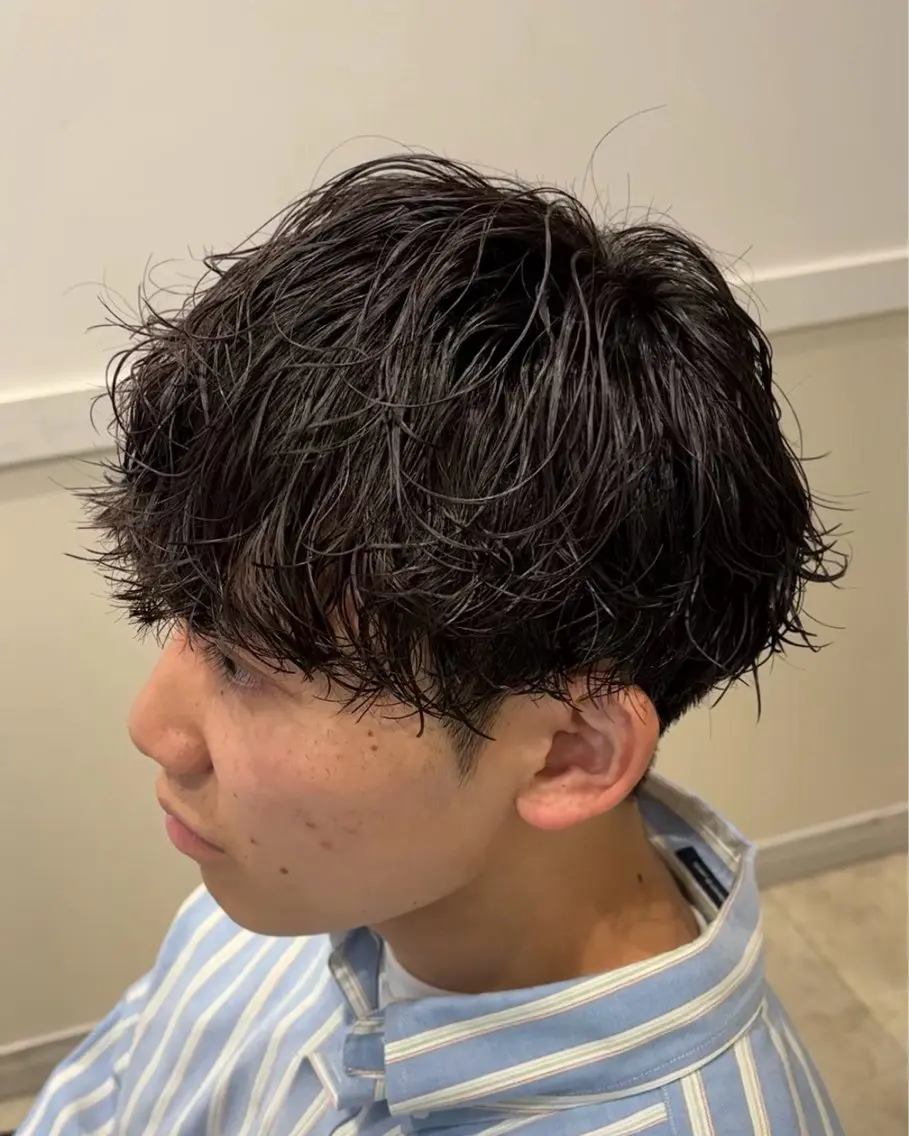 ショート パーマ メンズ クセを最大限に活かす メンズパーマ奈良大祐のヘアスタイル