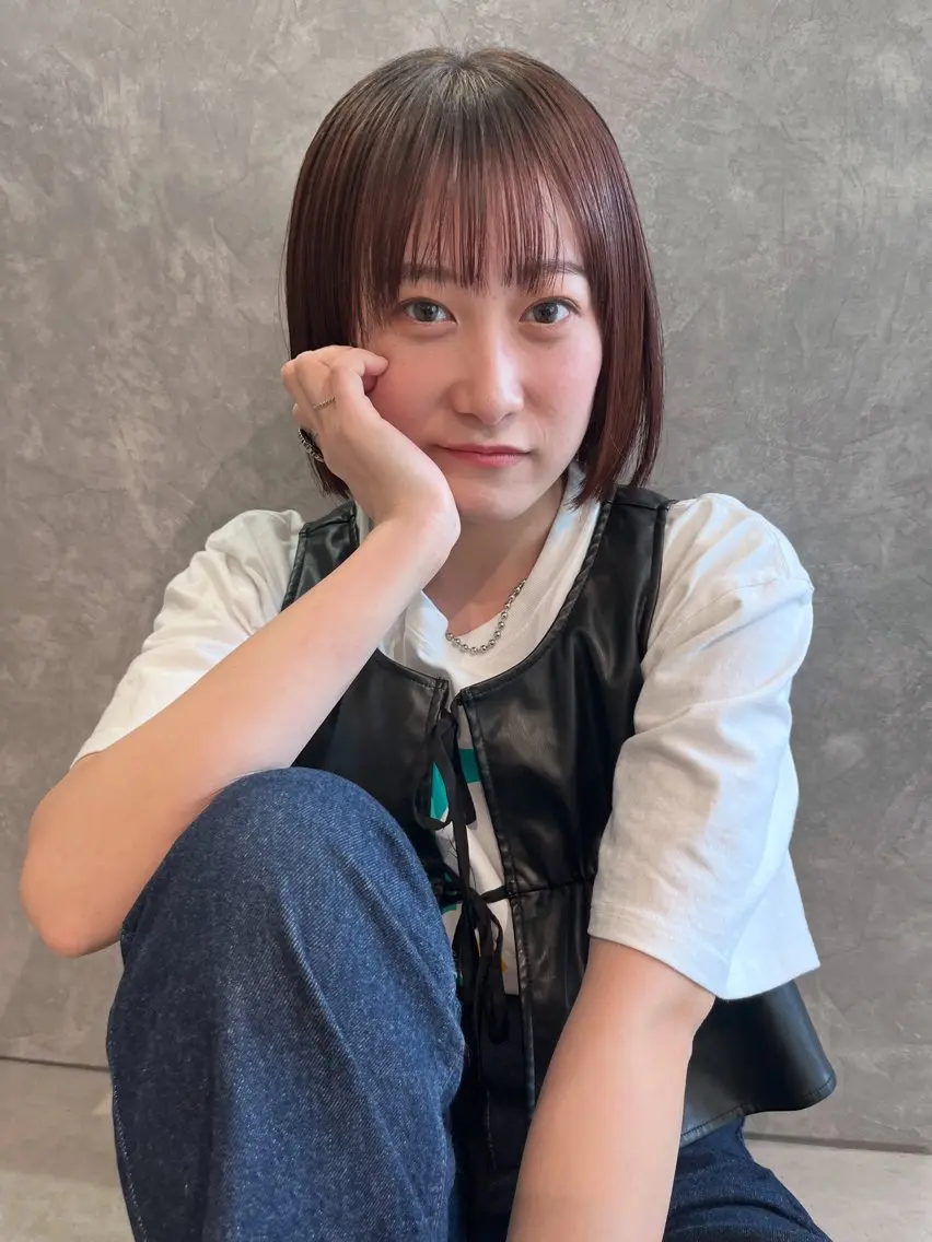 ショート カラー 切りっぱなしボブ ボブ カット 透明感カラー🫧🌈 似合わせカット✂︎のヘアスタイル
