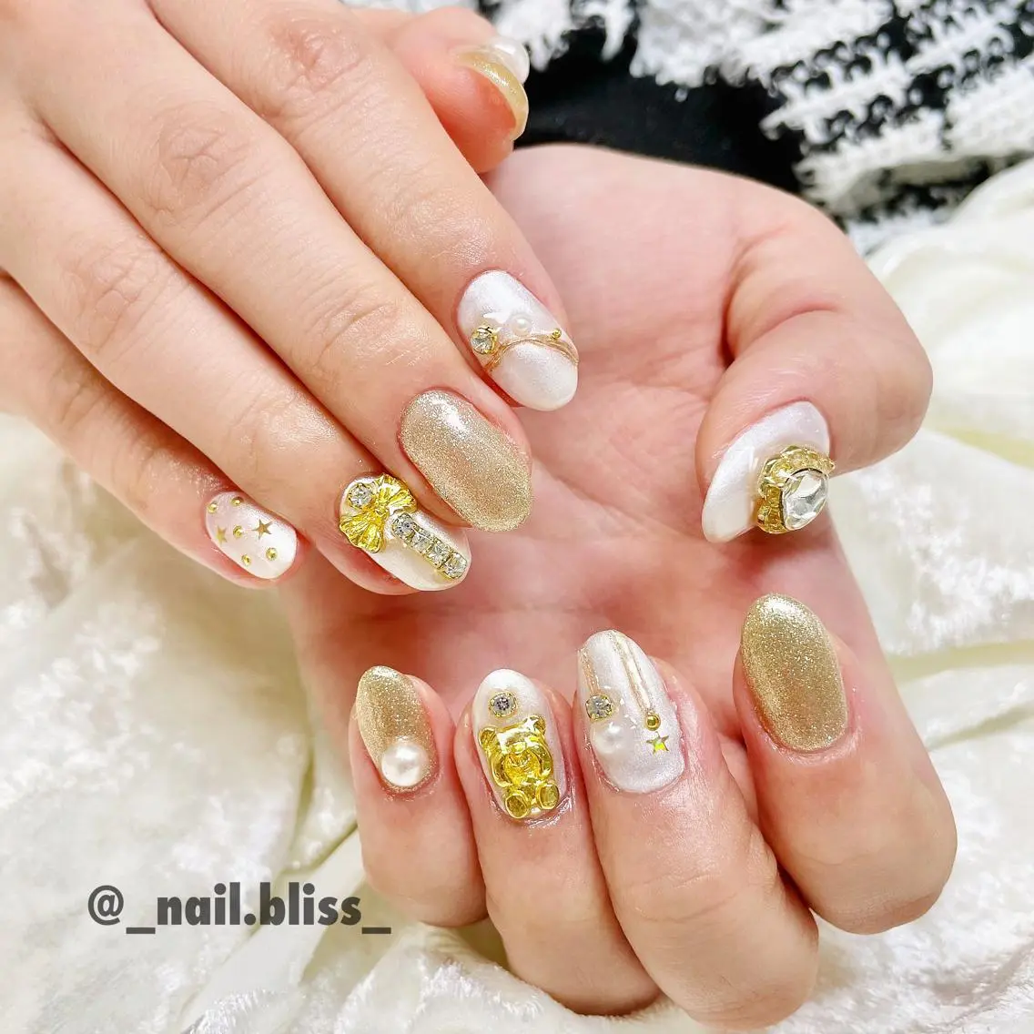 ネイル 冬ネイル クリスマス ハンドネイル NAIL BLISSのネイルデザイン