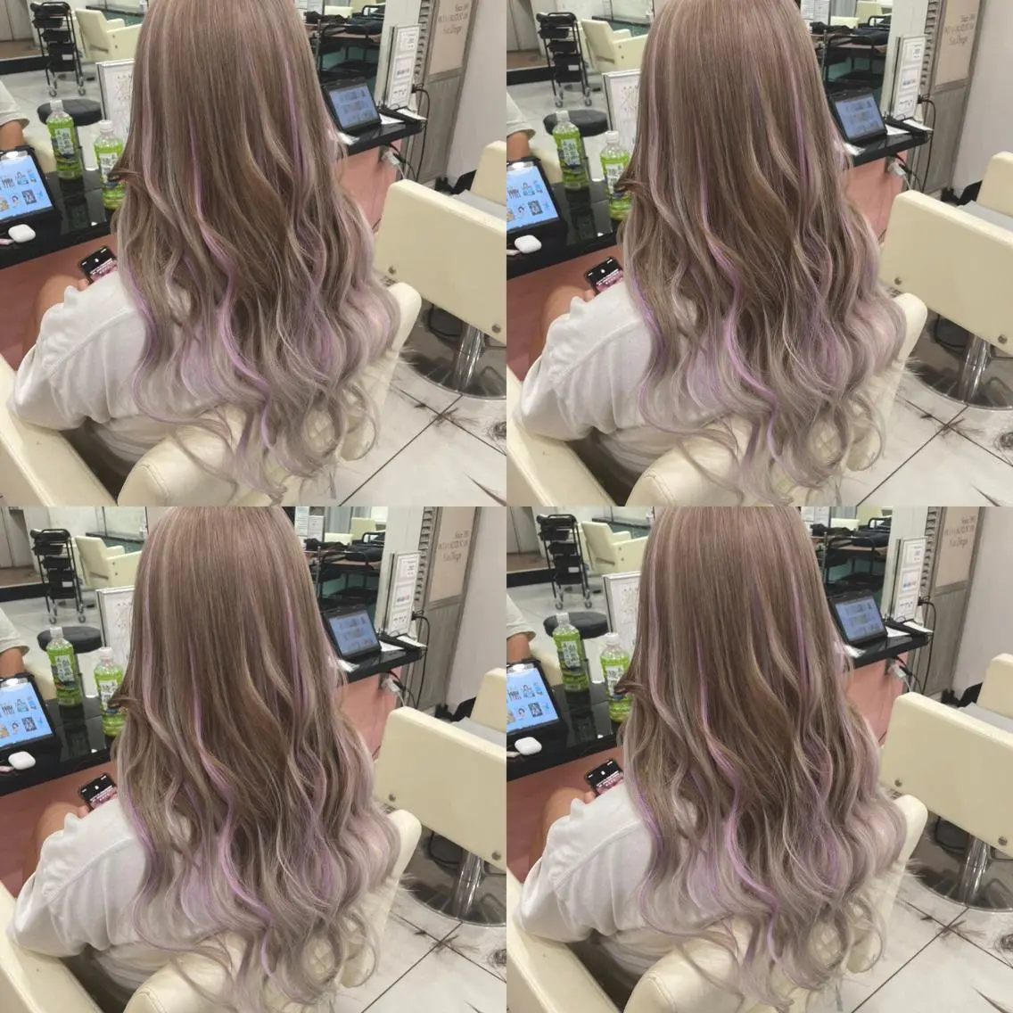 ロング カラー ハイライトカラー パープルカラー ハイライト 🌷MAYU 🌷のヘアスタイル