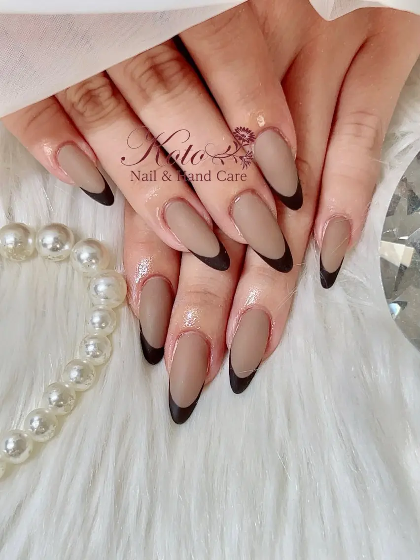 ネイル 長さ出し フレンチネイル ジェルネイル 持ち込み ニュアンスネイル ハンドネイル Nail Salon KOTOのネイルデザイン