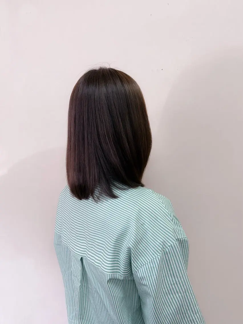 ミディアム 縮毛矯正 トリートメント 甲斐綾香 /髪質改善/縮毛矯正のヘアスタイル