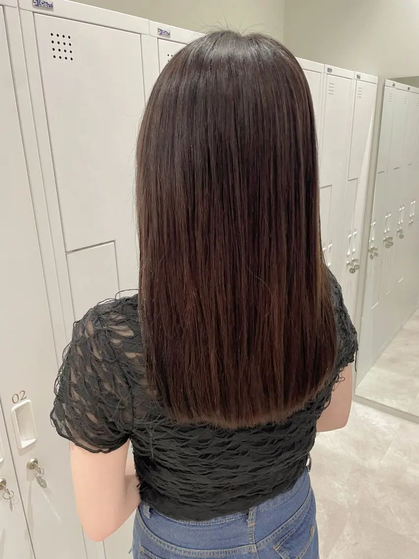 セミロング カラー ベージュカラー ブラウンカラー ブラウンベージュ 髪質改善 酸性ストレート カット ヘアカラー 縮毛矯正 女性リピ90%🍨 🩷佐藤みずきのヘアスタイル