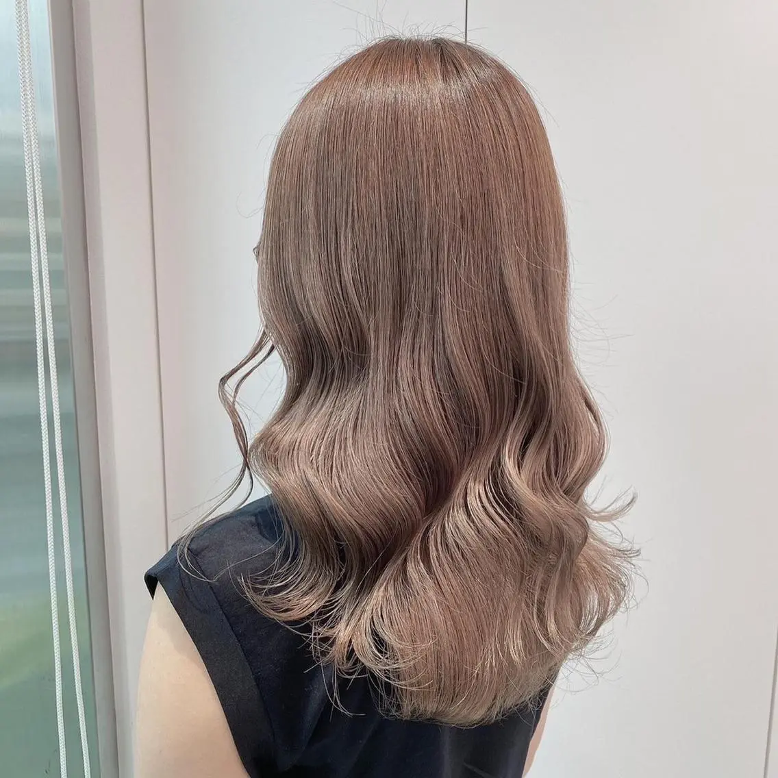 セミロング カラー ヘアアレンジ ダブルカラー｜ なおき｜池袋美容師のヘアスタイル