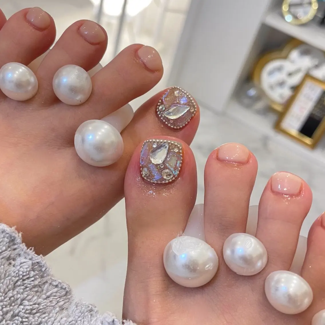ネイル フットネイル Lupto nail 【Jr.リカ】のネイルデザイン