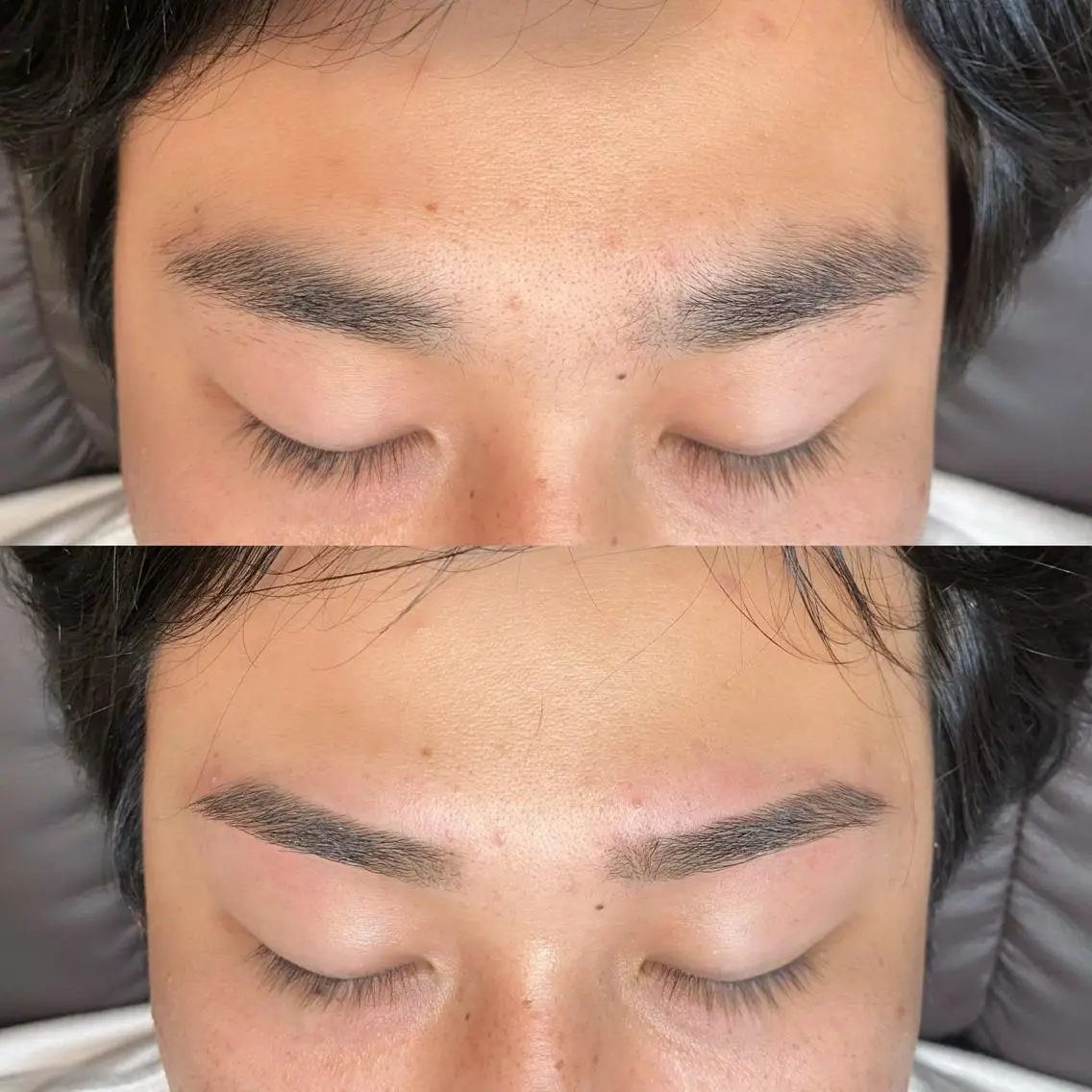 【メンズ】黄金比眉ワックス💫 お顔の骨格に合わせて眉毛の形をWAXで整えていきます🎍の写真