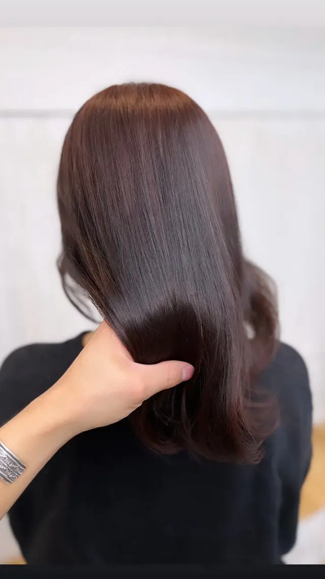 セミロング カラー パーマ ヘアアレンジ 透明感カラー カット ヘアカラー トリートメント ヘッドスパ ヘアセット ✨綺麗が続くカット ✨/星野六三四のヘアスタイル