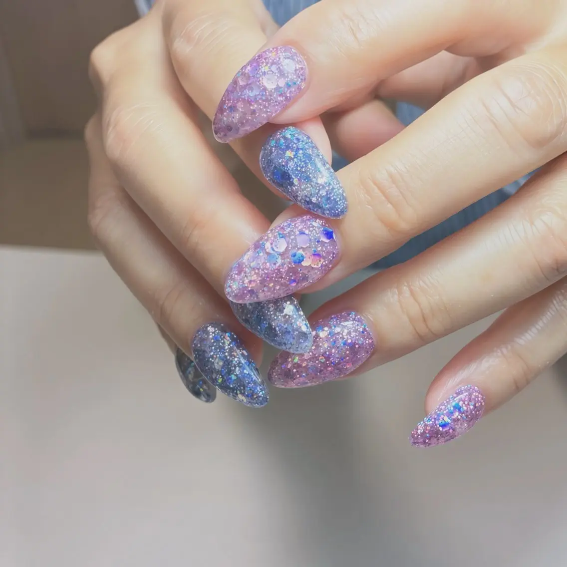 ネイル フットネイル 氷ネイル・うるうるネイル マグネットネイル ニュアンスネイル シンプルネイル ハンドネイル nail salon anoneのネイルデザイン