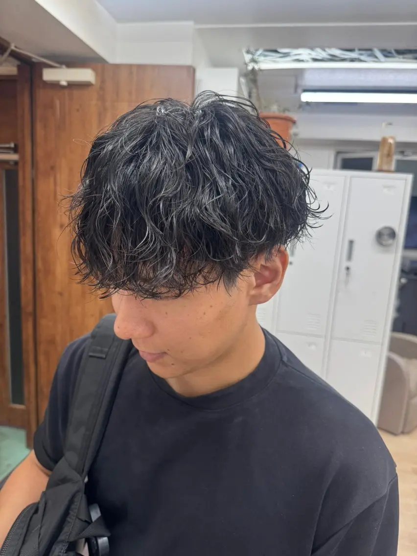 パーマ メンズ メンズパーマ 波巻きパーマ スパイラルパーマ パーマ 優菜/ メンズパーマのヘアスタイル