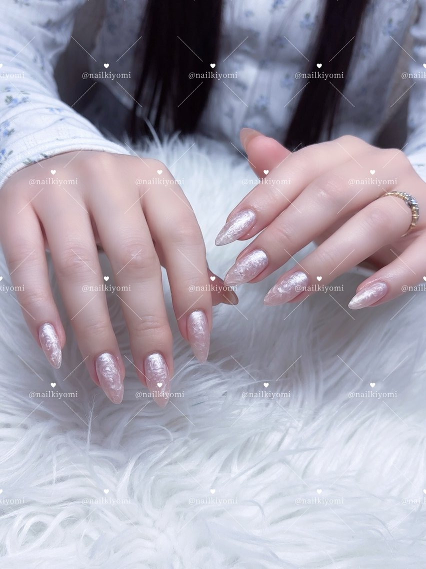 ネイル ハンドネイル Kiyomi.🫧 美フォルムのネイルデザイン