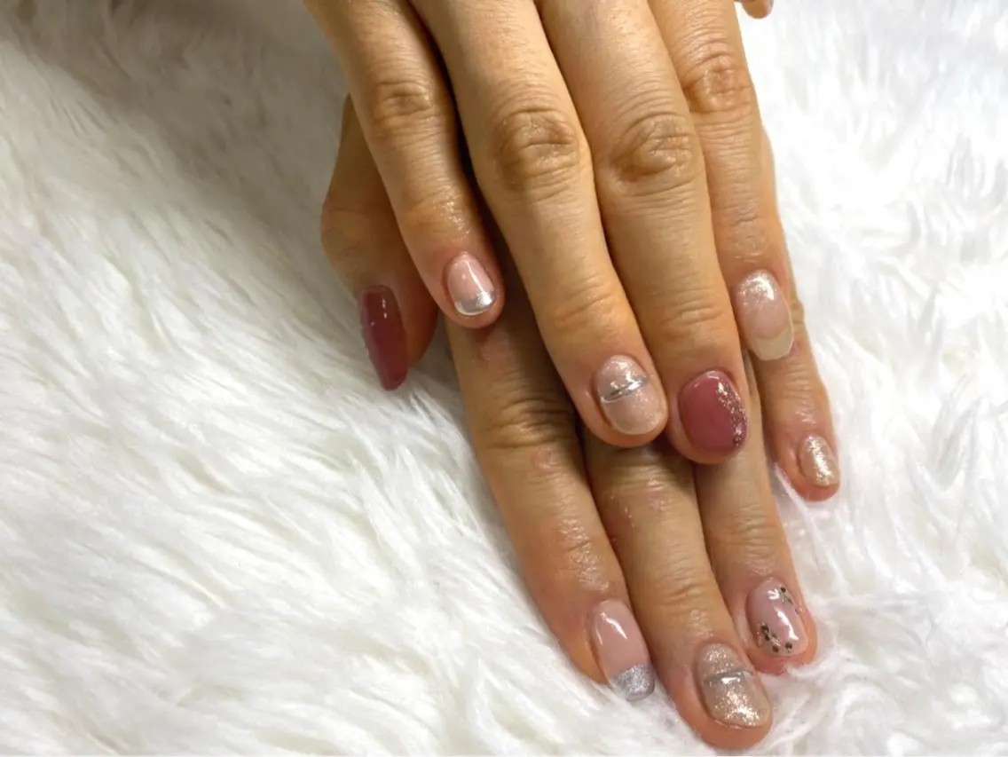 ネイル ニュアンスネイル シンプルネイル ViMORE あやのネイルデザイン
